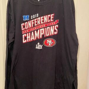 Fanatics Black San Francisco 49ers Conference Champions Long Sleeve Tee